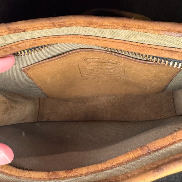 COACH RARE Vintage Coach Skinny Flight Satchel Twill NYC with Hang Tag - Picture 11 of 15